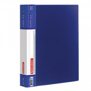 Папка на 2-х кольцах BRAUBERG Contract 35 мм, синяя, до 270 листов, 0,9 мм, 221792