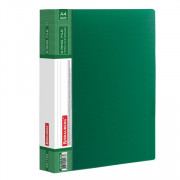 Папка на 2-х кольцах BRAUBERG Contract 35 мм, зеленая, до 270 листов, 0,9 мм, 221794